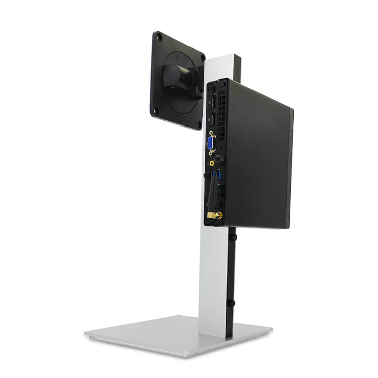 Sliver Monitor Stand With Mini PC Mount XY-2728B