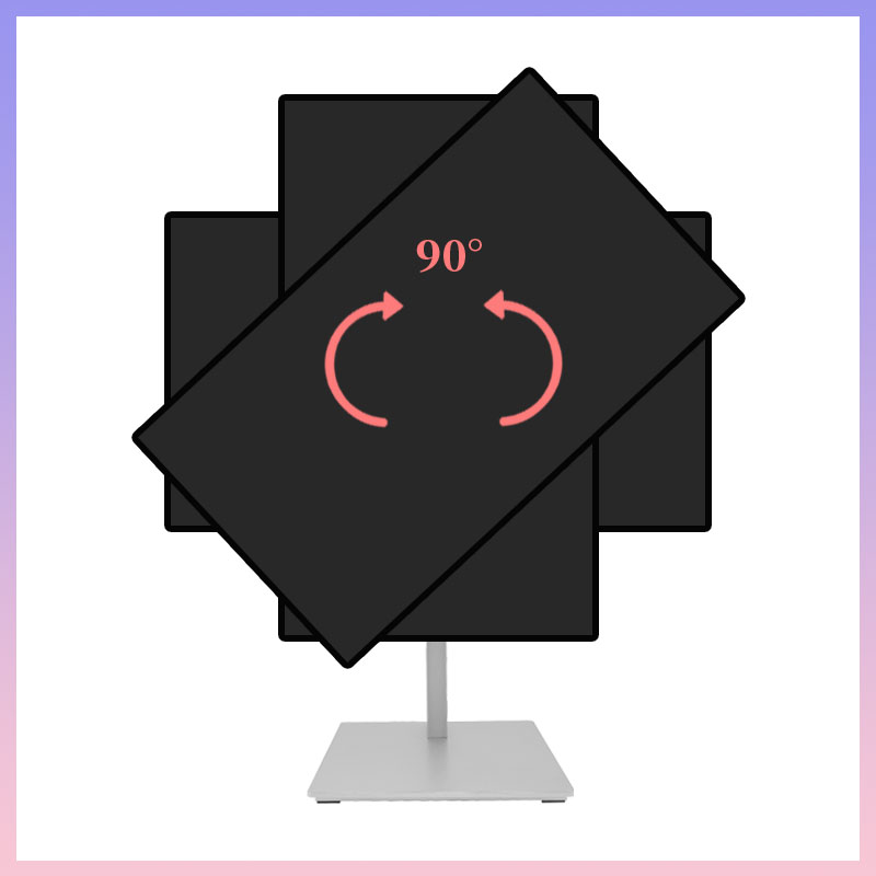 Mini PC Rack Mount Monitor Stand Sliver XY-2728B