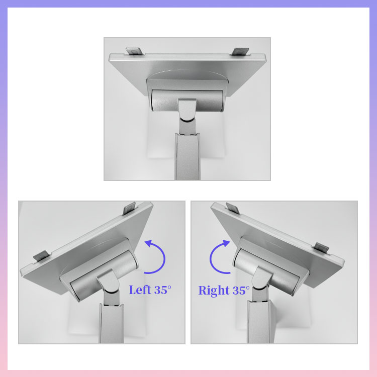 Mini PC Rack Mount Monitor Stand Sliver XY-2728B