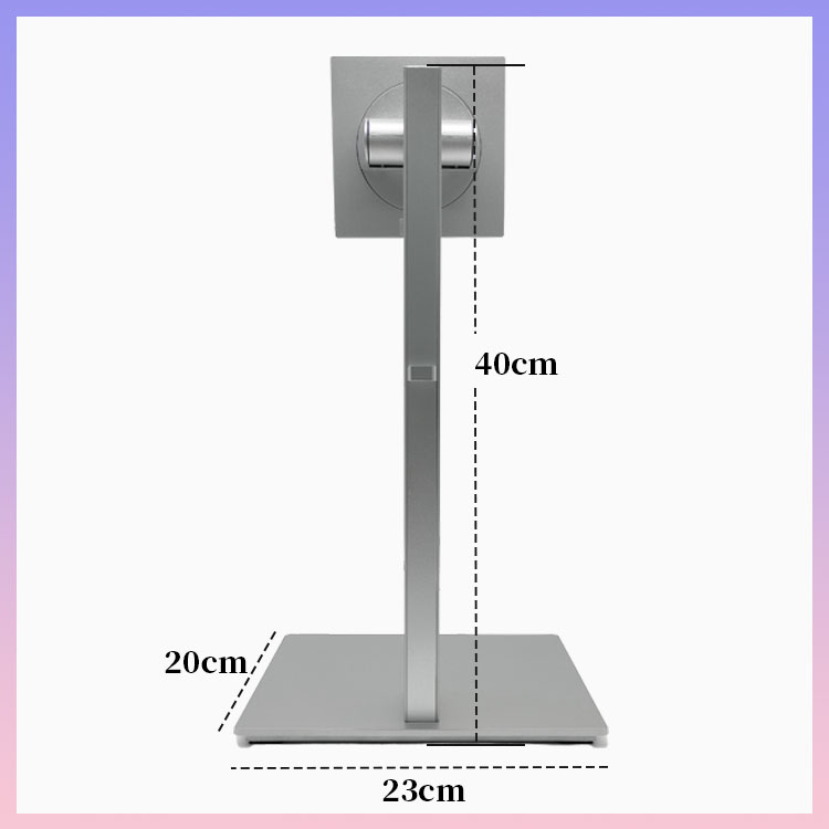 Mini PC Rack Mount Monitor Stand Sliver XY-2728B