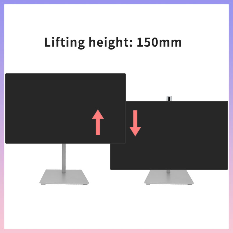 Mini PC Rack Mount Monitor Stand Sliver XY-2728B