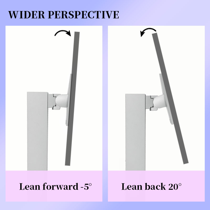 Mini PC Rack Mount Monitor Stand Sliver XY-2728B