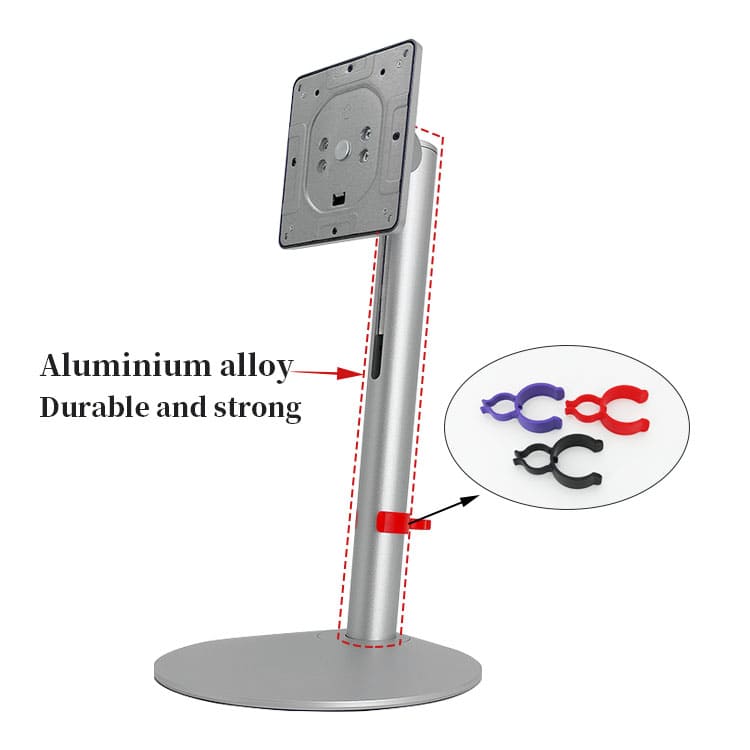 Silver Round-base Monitor Stand XY-2458