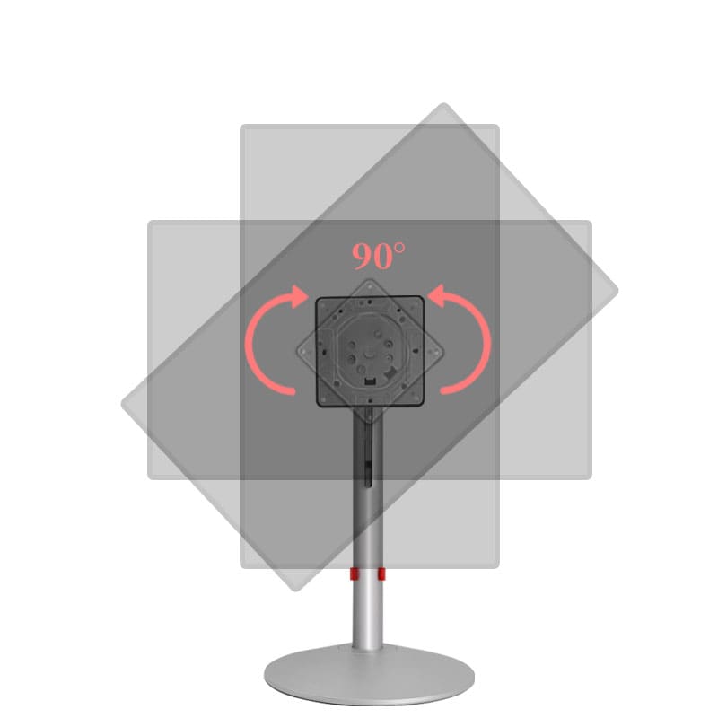 Silver Round-base Monitor Stand XY-2458