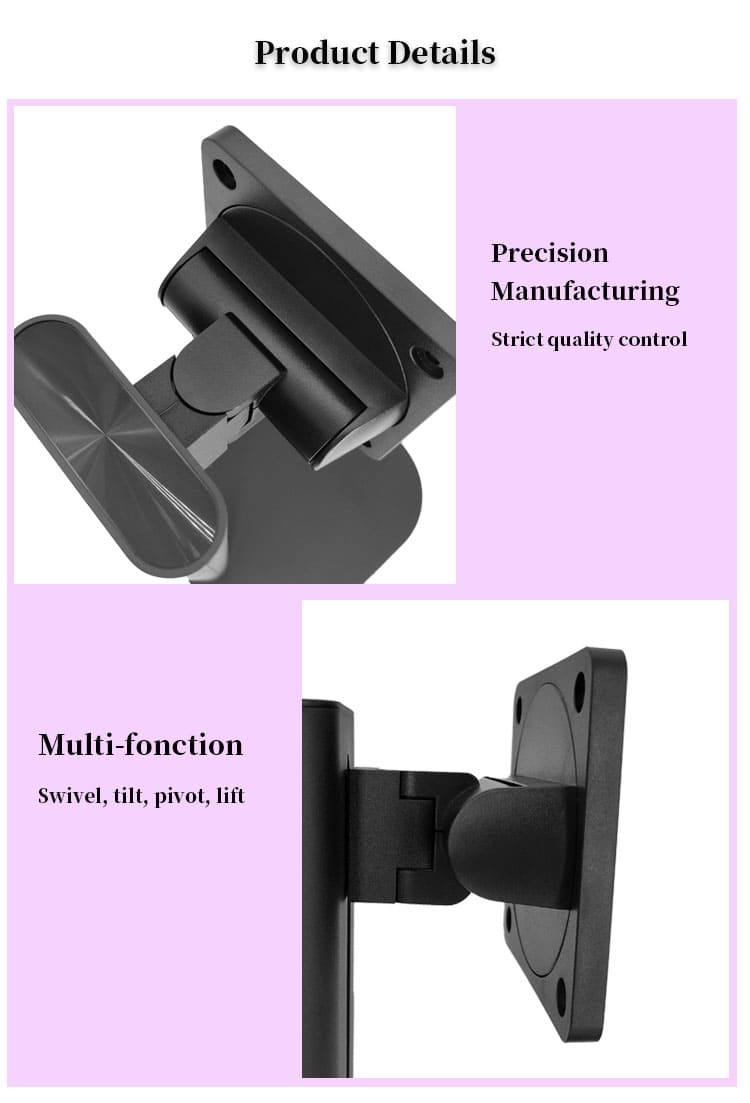 Black Metal Base Tilt Monitor Stand XY-2999pro