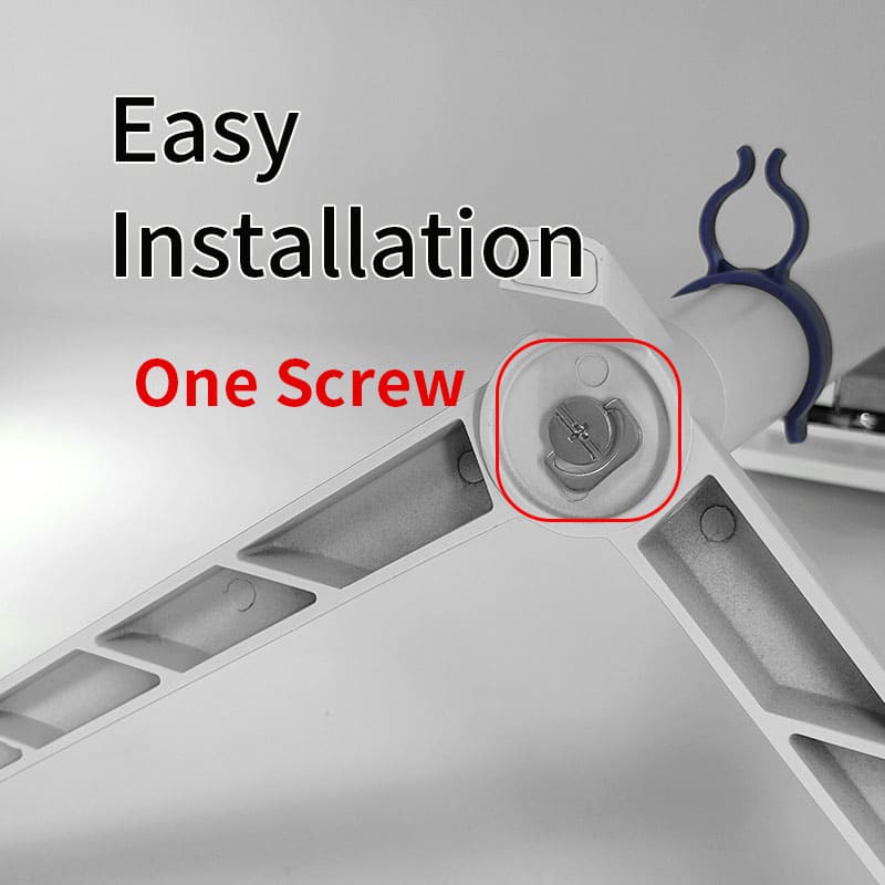 White Aluminum V-base Monitor Stand XY-2459-W