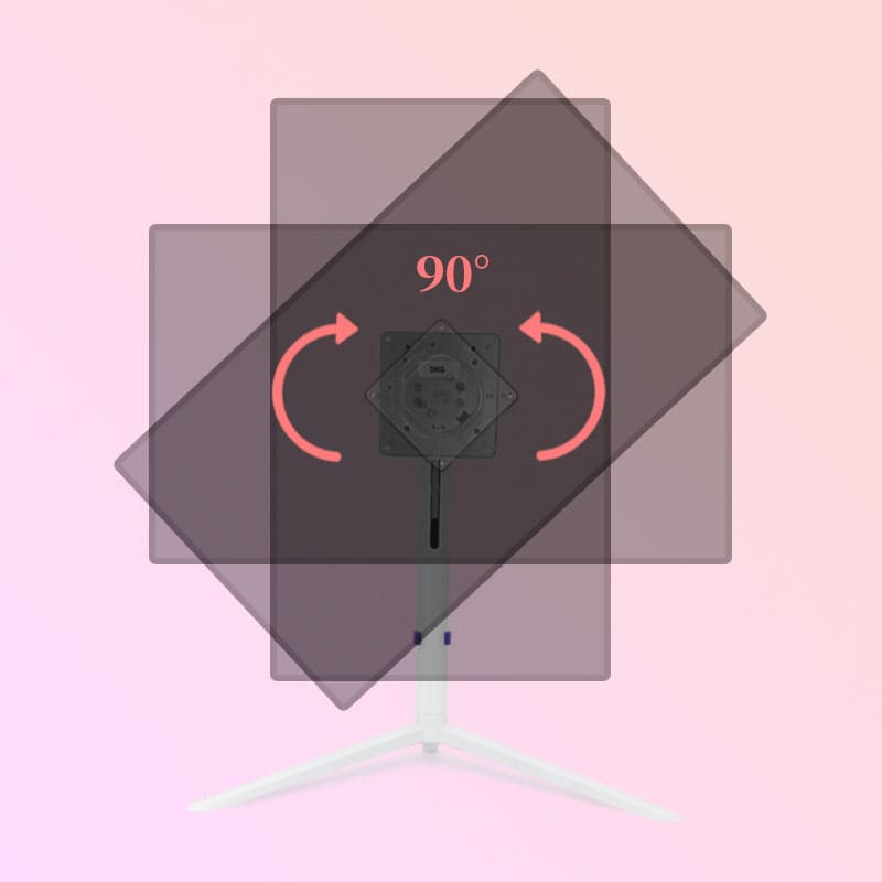 White Aluminum V-base Monitor Stand XY-2459-W