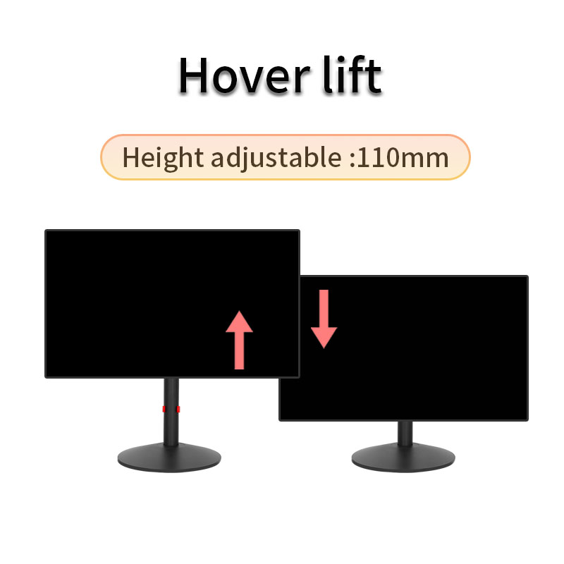 Black Round-base Monitor Stand XY-2458